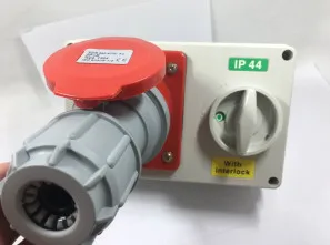 Outdoor IP44 16 Amp 32 Amp Interlock Electrical Switch Socket