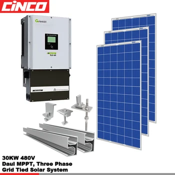30kw Grid Tied Solar System208v240v277v 60hz Canada Usa Mexico Market Buy Grid Tied Solar Systemgrid Tied Solar Home Systemgrid Tied Pv System