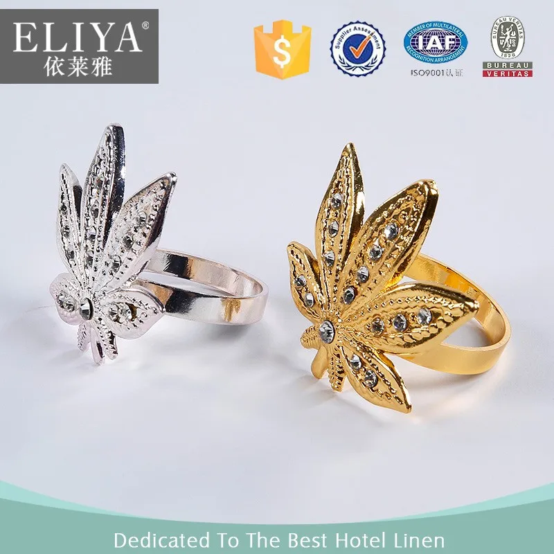 ELIYA Luxury Gold Napkin Ring/Handmade Napkin Rings