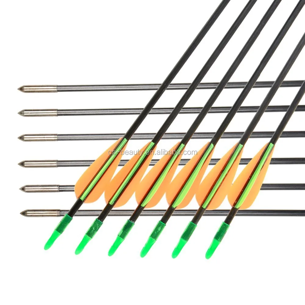 30" 6mm Glass Fiber Arrow Plastic Fletching Archery Arrows 2015 Hot