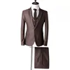 2018 Latest design classic pattern casual British style vest men suit