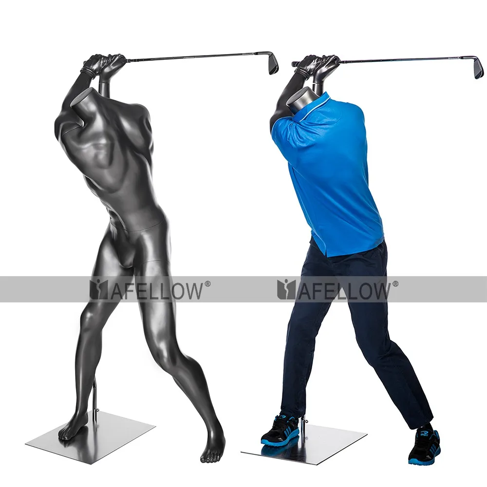 Fashion Fiberglass Male Sports Playing Baseball Men Mannequin For