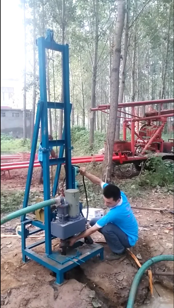 100m Water Well Drilling Rig,Tractor Drilling Machine With Mud Pump And ...