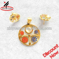 gold plated jewelry set