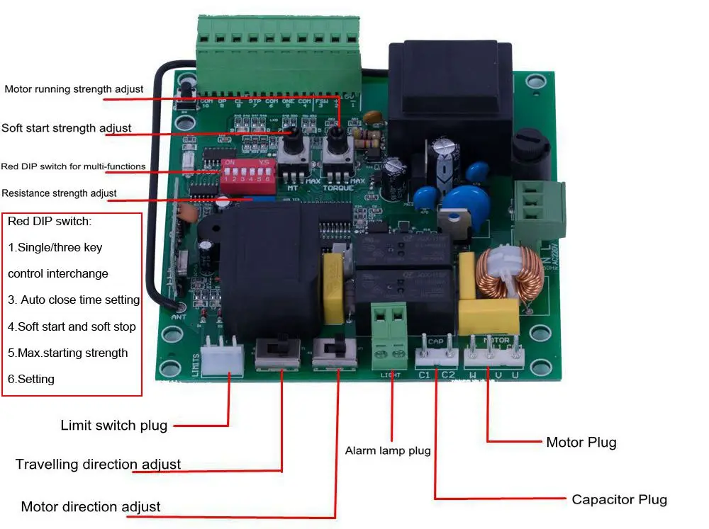 Multi-function Slow Stop Sliding Gate Opener Control Board - Buy