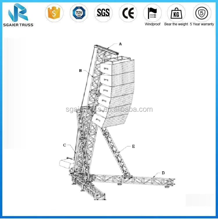 Heavy Duty Stage Lighting Stands Tower Lifting Stand Truss Elevator ...