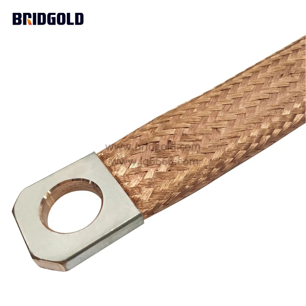 Flexible Electrical Bare Braid Copper Shunt Earth Bonding Straps - Buy ...