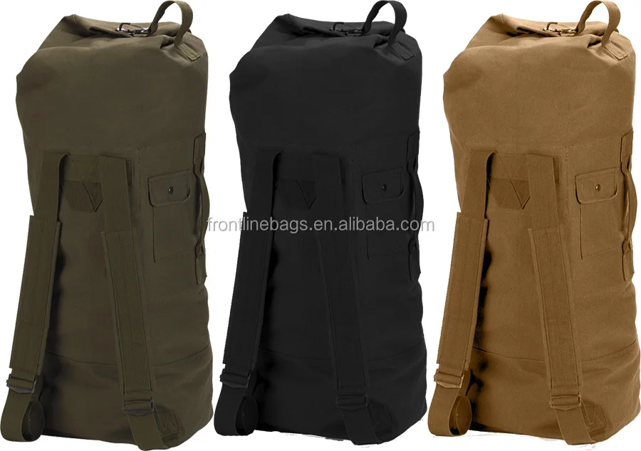 canvas duffle bag