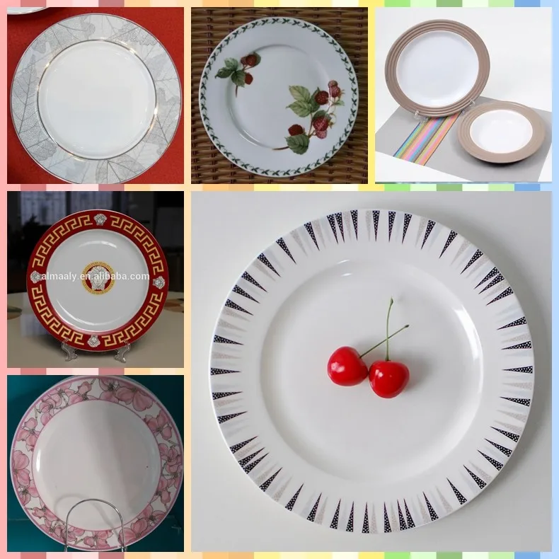 Plain White Full Decal Ceramic Plates And Dishes Buy Plain White