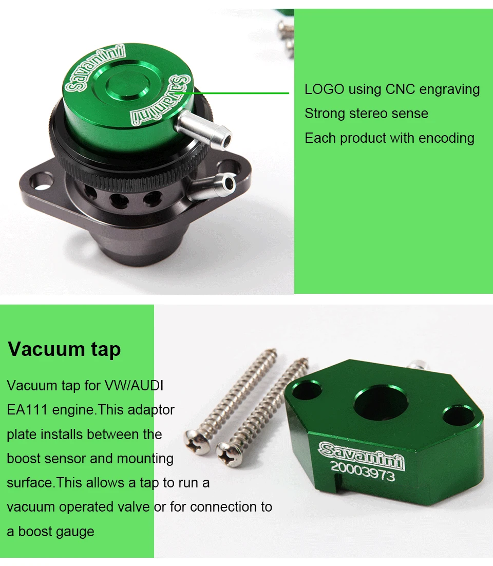 Savanini Highquality One Pieced Of Blow Off Valve Kit For Volkswagen