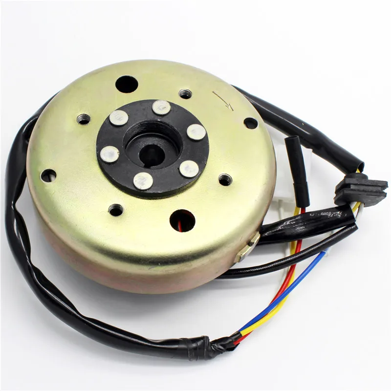 WOOSTAR 8 Coil 5 Wire Ignition Stator Magneto Replacement For TaoTao Paliden GY6 50cc 60cc 80cc QMB139 4 Stroke ATV Moped Scooter Motorcycle