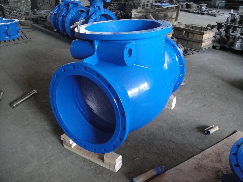 Swing check valve with counterweight & hydraulic damper, View check