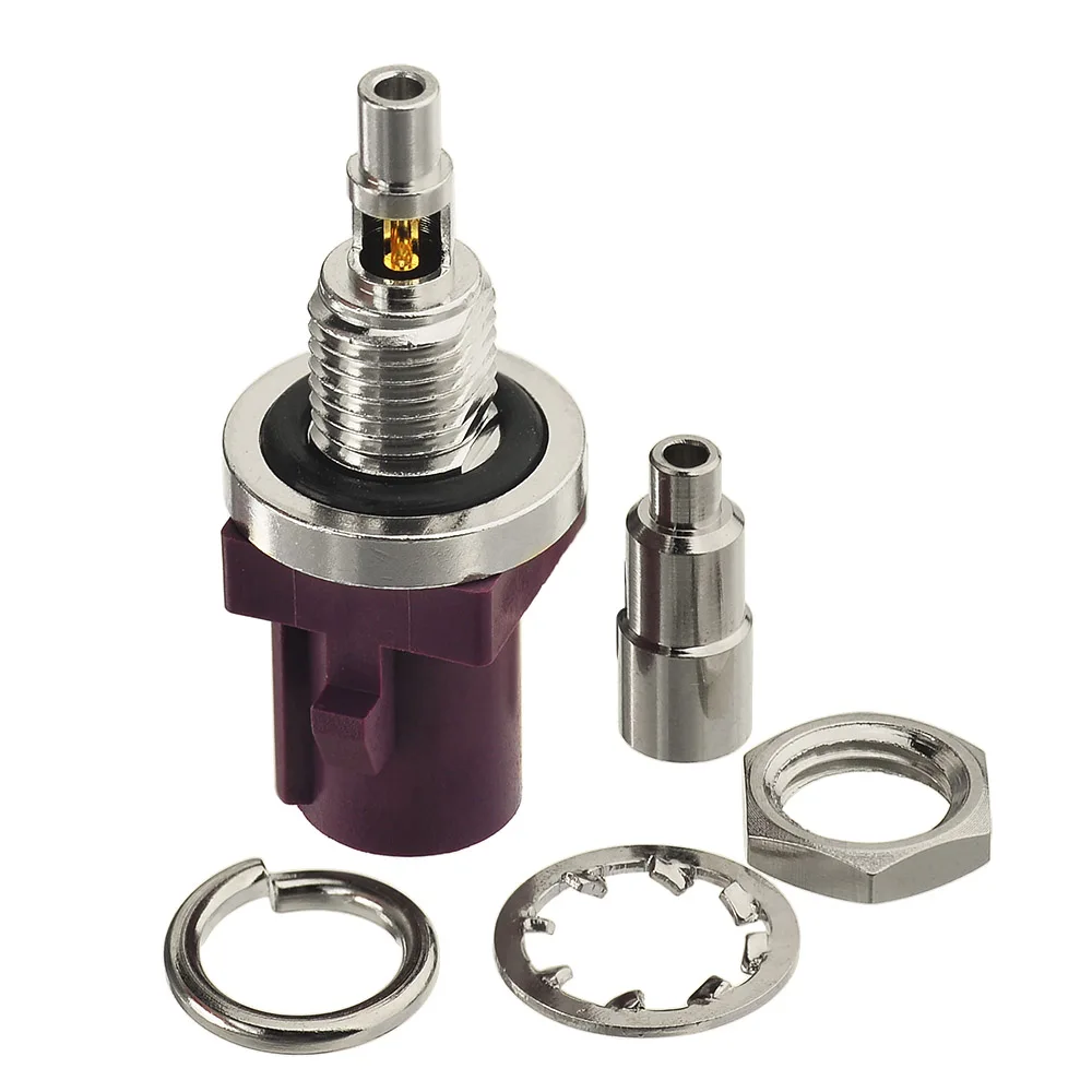 Fakra Connector 5pcs Waterproof Fakra D Plug Male With Rear Nut