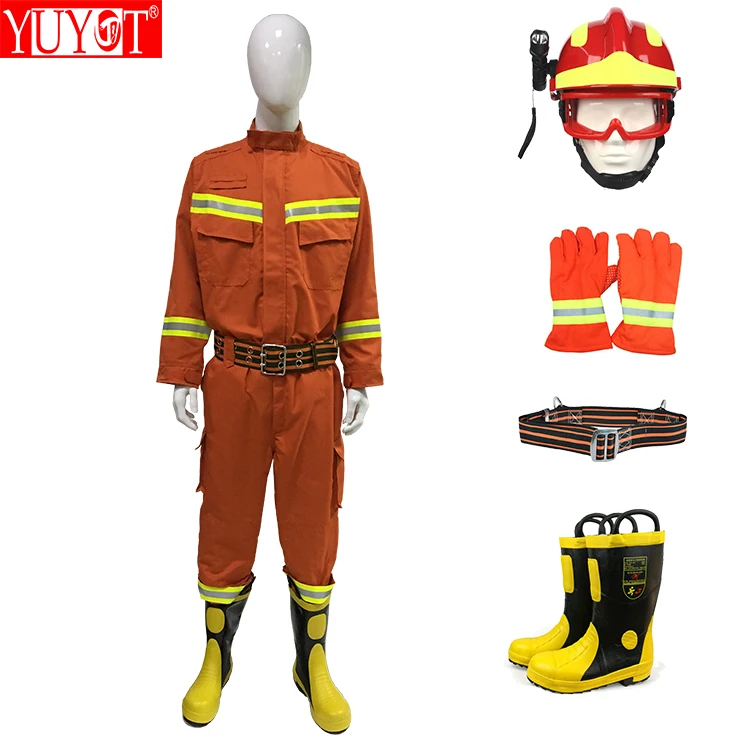 Wholesale Orange Hi-viz Fireproof Nomex Firefighter Suit - Buy ...
