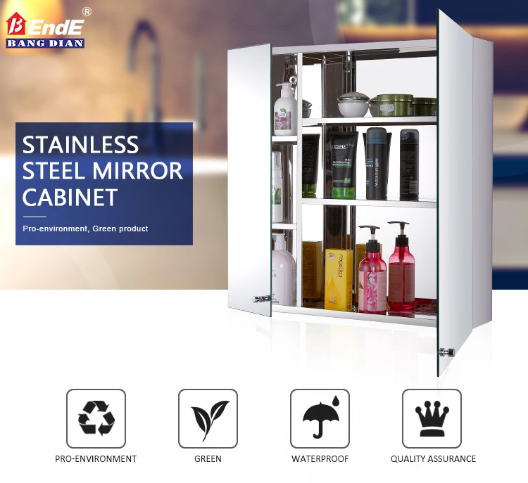 Wholesale Cheap Furniture 304 Stainless Illuminated Bathroom