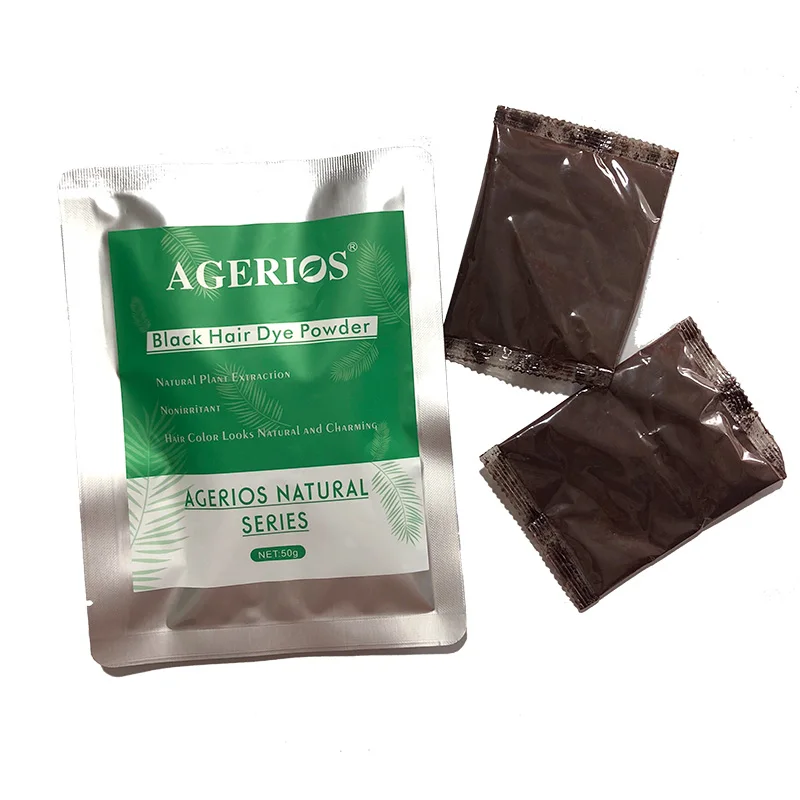 Black Hair Dye Powder Fast Hair Blackening And 100 Grey Hair
