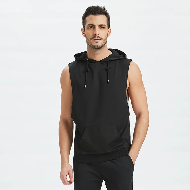 dianDIAN-GE Sudadera sin Mangas con Capucha para Hombre Casual Entrenamiento con Capucha Muscular Ropa de Gimnasio para Correr Fitness