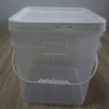 HDPE Strong storage containers rectangular plastic buckets with lid
