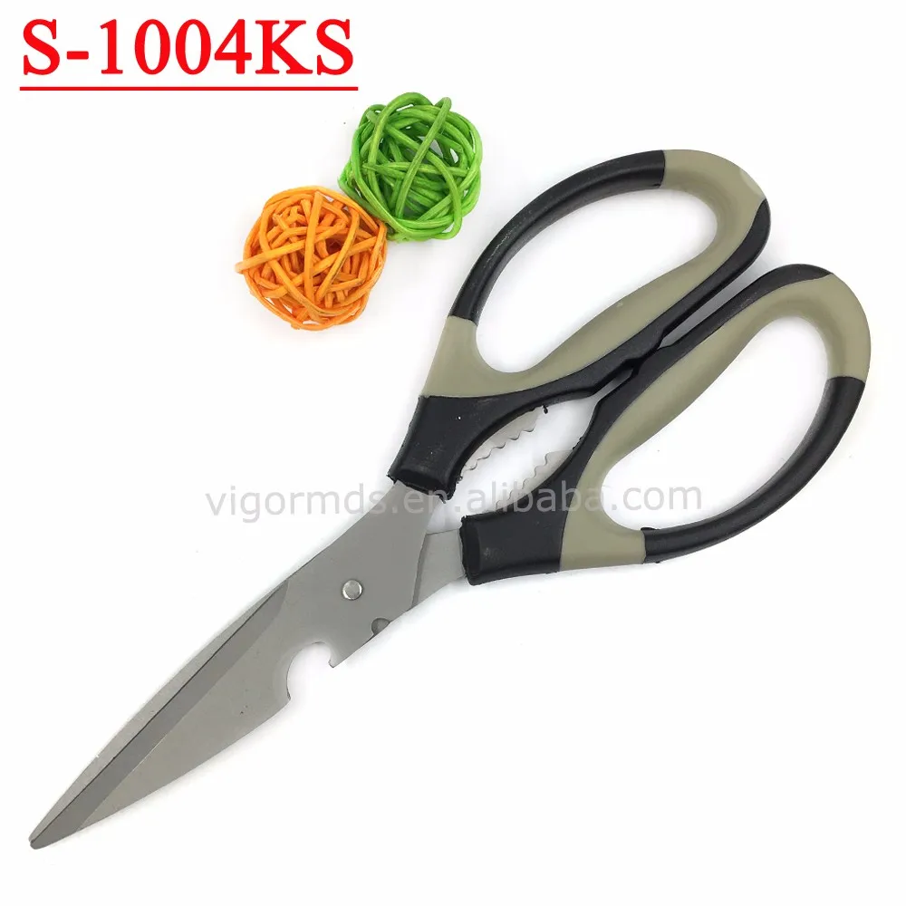(s1004ks)2018 8.5" Titanizing Kitchen Scissors With Plastic And Rubber