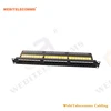 UTP Unshielded CAT6 24 Ports Vertical Termination Network Patch Panel for 22-26 AWG Cable + RJ45 IDC 110 + 19'' Rack Mount Type