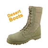 Suede leather and fabric army desert boots for men