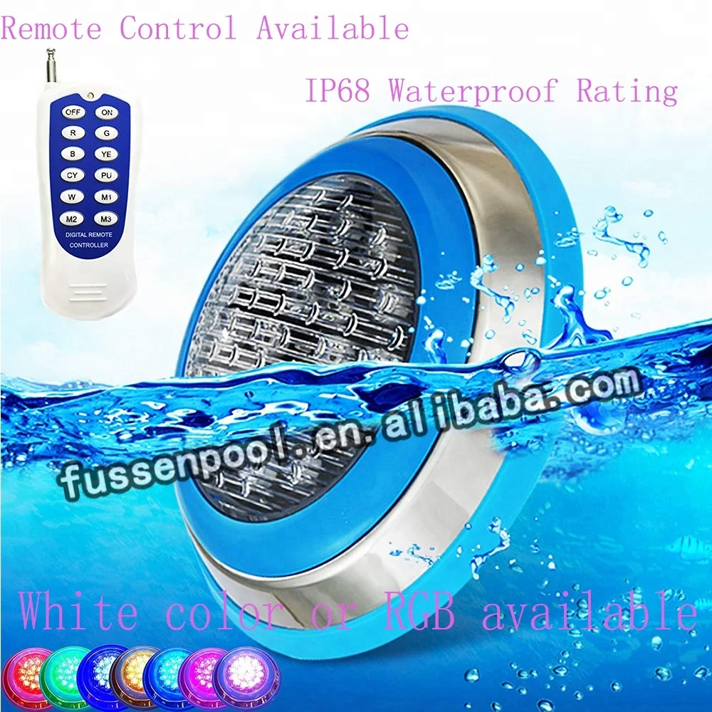 Waterproof 12V plastic Wall-Mounted led swimming pool light with remote control