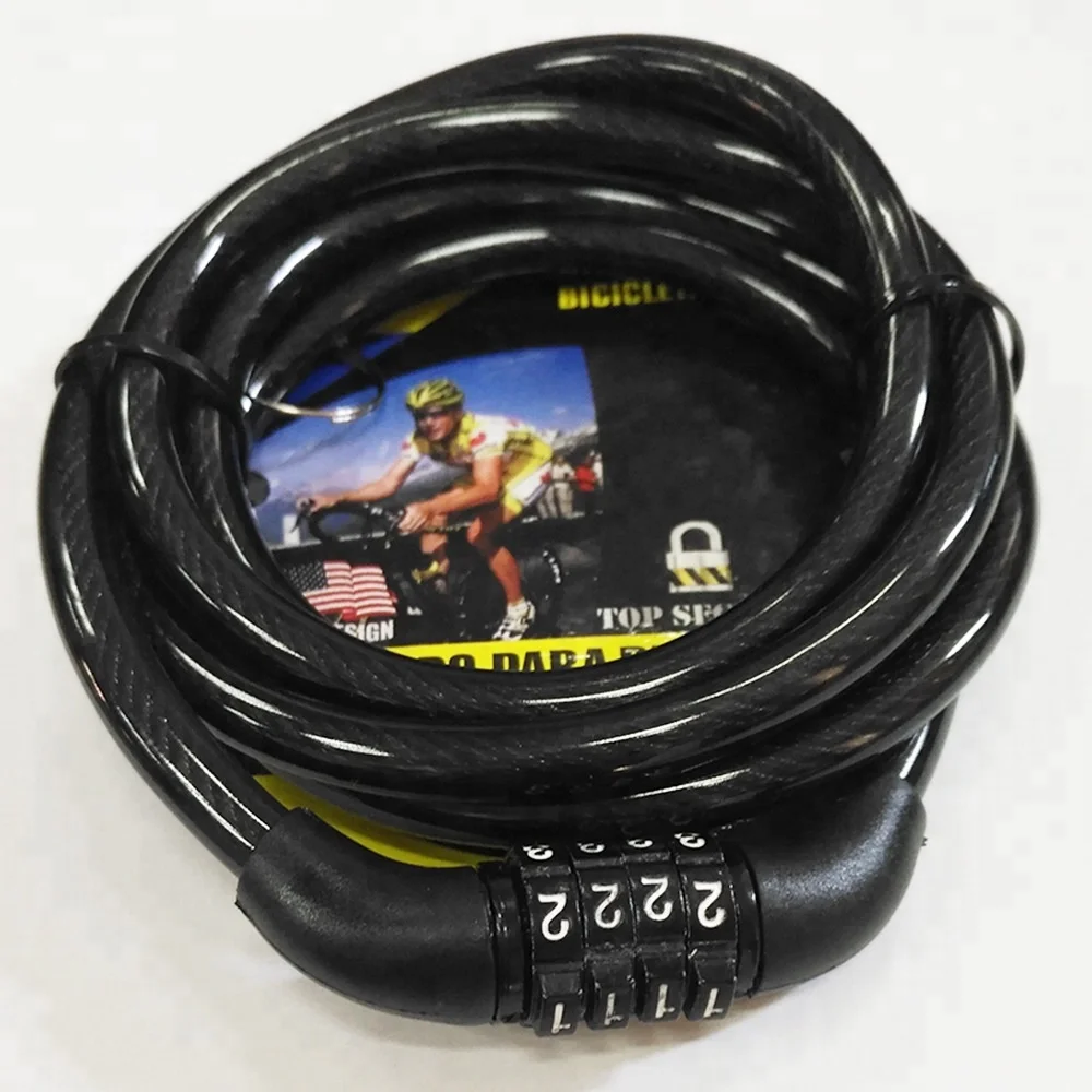 80cm 4-digit Combination Steel Cable Bicycle Bike Lock
