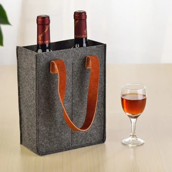 felt wine bag