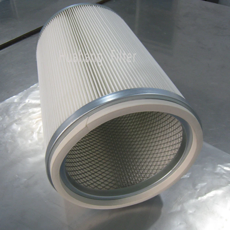 Powder Coating Air Cartridge Filter For A Reverse Pulse Cleaning System