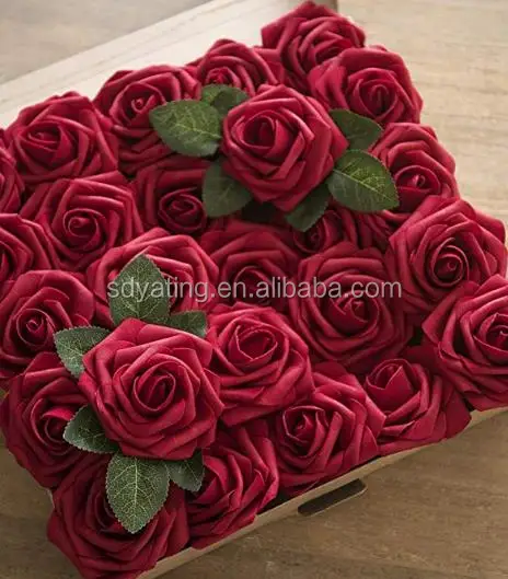 Rosas Artificiales De Espuma Para Decoración De Flores,25 Unidades Por Caja  De Regalo,Para Ramos De Boda,Centros De Mesa,Amazon,50 Unidades - Buy 25  Piezas Por Caja De Regalo Rosas,Rosas De Espuma Flores Artificiales