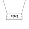 Gold Plated Engraved Believe Inspire Letter Bar Necklace Girls Power Inspirational Choker Necklace