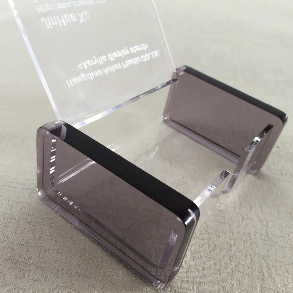 Desk Accessories Open Ended Acrylic Vertical Business Card Holder