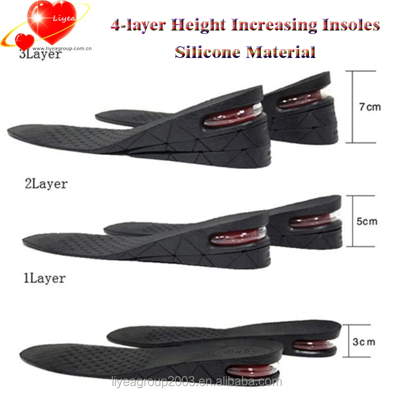 Silicone Shoe Inserts To Add Height Silicone Height Insoles 3 Inches