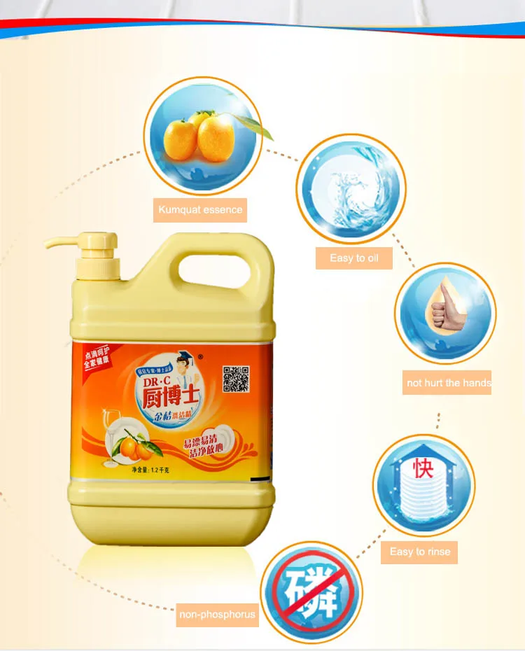 Drkii Brand New Formula Dish Washing Liquid/oem Dish Washing Detergent