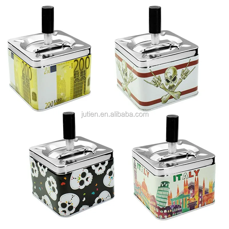 Wholesale Custom Spinning Cigar Ashtray Cheap Price Cigarette Ashtray Fashion Tray Home Decor