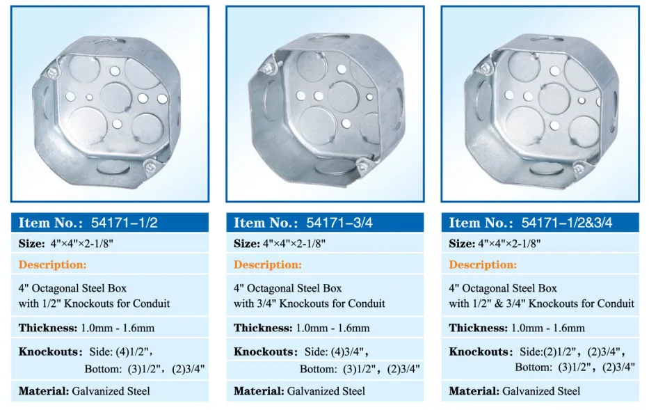 Ul Approved 1-gang Metal Electrical Ceiling Junction Box - Buy Junction