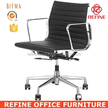 True Designs Real Genuine Cow Leather Office Reproduction Chair Rf