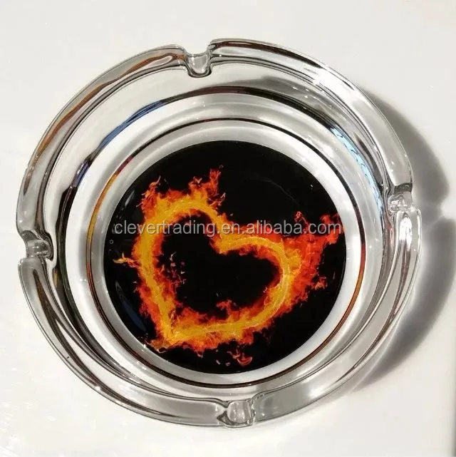 Glass Ashtrays Wholesale Round Glass Ashtray Custom With Logo Buy