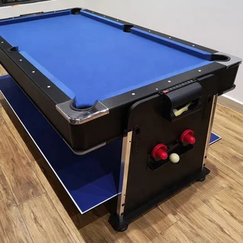 Leisure 7ft Full-size 4-in-1 Multigames Table Reversible Pool Air ...