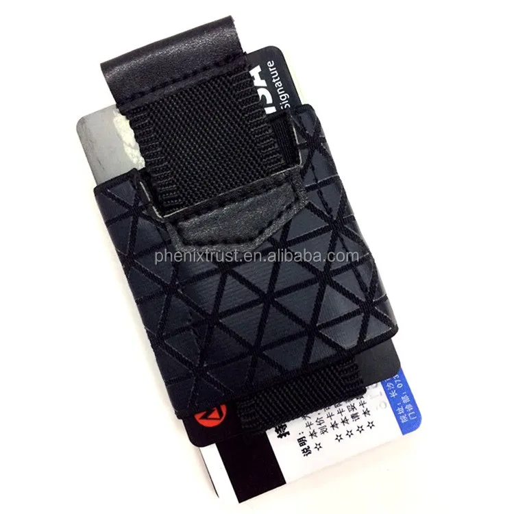 New Design Elastic Band Card Holder Multifunctional Leather And Elastic