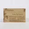 Engraved/printed wood business card