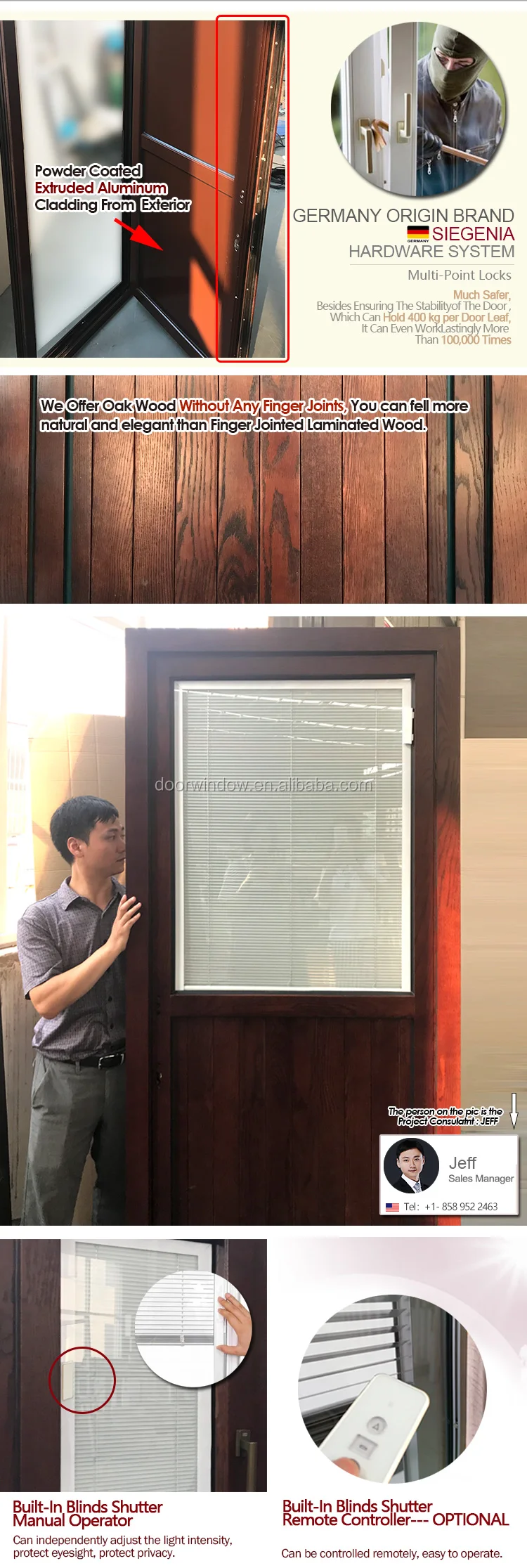 Super September Purchasing Casement shutter door built-in louvers window aluminum swing doors