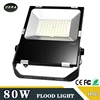 2017 New design Ultra thin 80w led flood light waterproof ip65 DC12V-24V outdoor 12v led light with Meanwell driver SMD Chips