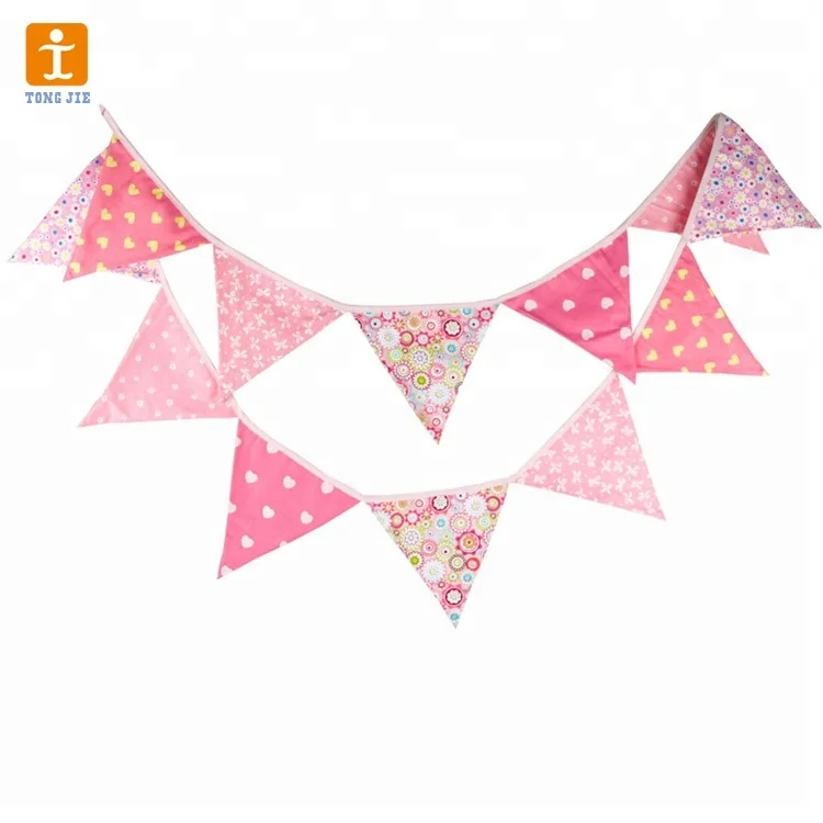 2019 Custom Fabric Bunting Hanging Banner For Birthday Party Buy
