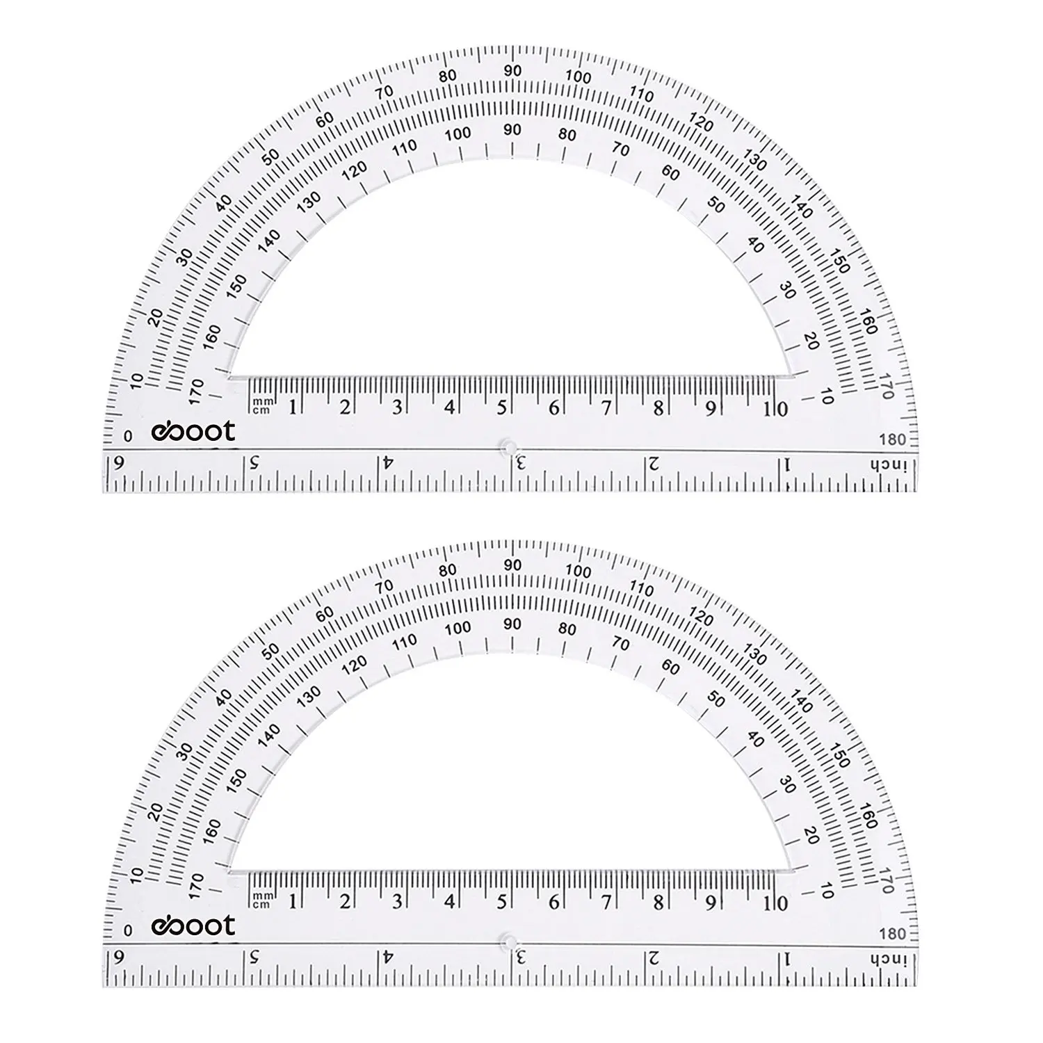 buy eboot 20 pack plastic protractor 180 degrees protractor for angle