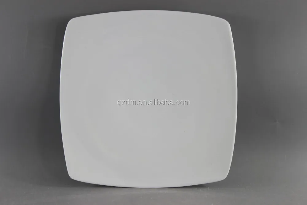 Square White Melamine Tableware Plate
