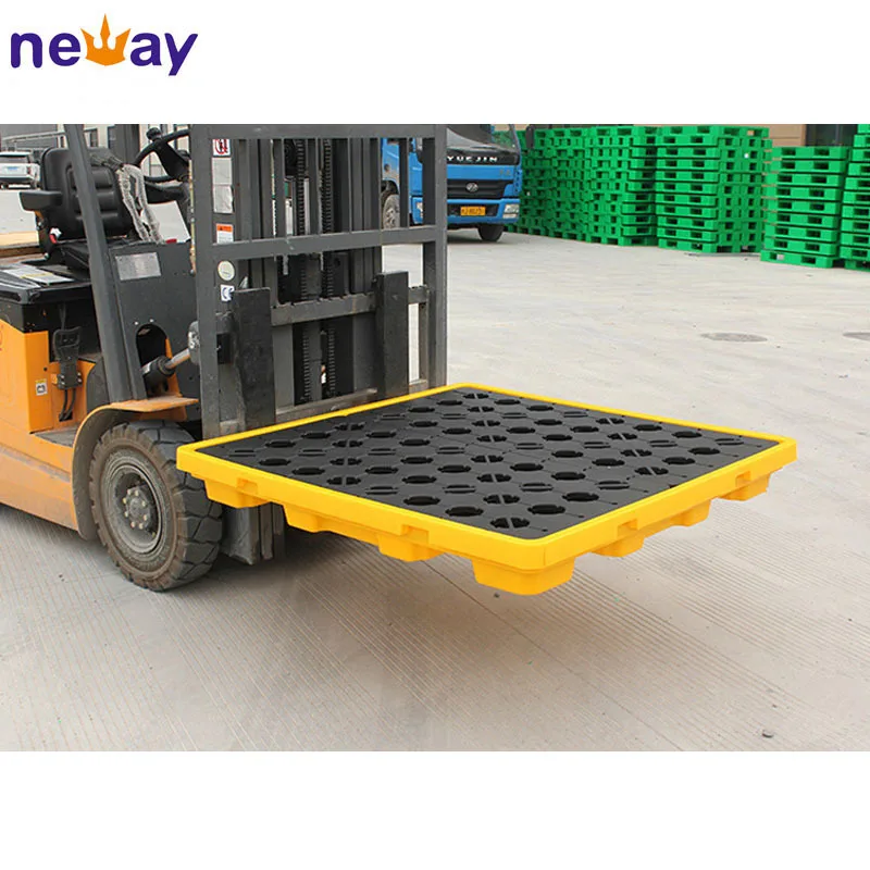 Safe Storage Plastic 2 Oil Drum Spill Pallet For Forks Buy Drum Spill