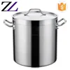 Hotel kitchen canteen commercial big size 18/10 stainless steel thickened rice high quality soup and stock pot