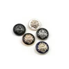 High quality oil dropped plating embossed metal jeans shank button