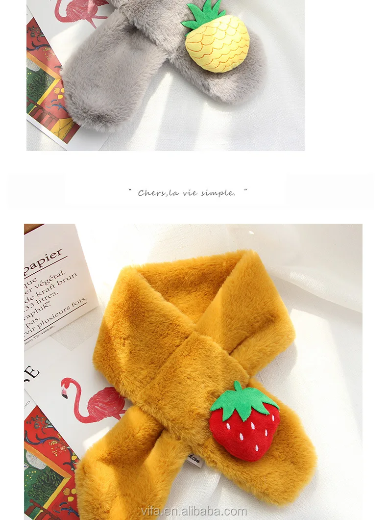 Fashion Musim Dingin Desain Lucu Kartun Buah Dekorasi Hangat Fashion Musim Dingin Desain Lucu Kartun Buah Dekorasi Hangat